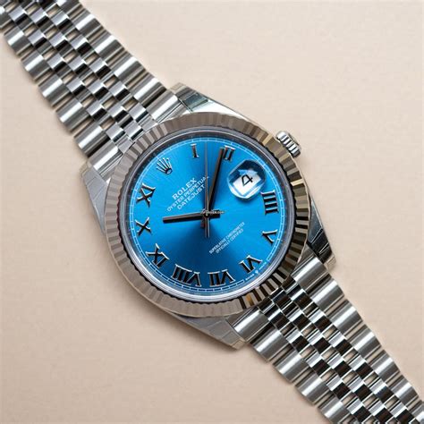 azzurro blue Rolex datejust 41